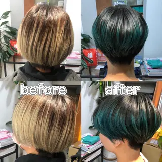 ショート カラー メルクヘアー 中澤のヘアスタイル