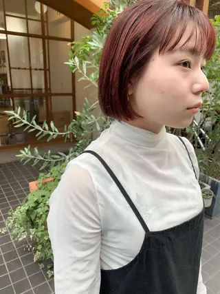 ショート カラー パーマ Genta @gegege75のヘアスタイル