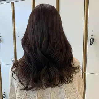 ロング カラー ウスイ ハルカのヘアスタイル