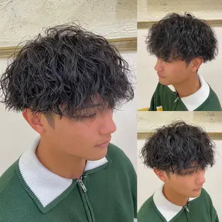 パーマ メンズ 年間2000名担当◎ パーマ職人/仲原佑樹のヘアスタイル
