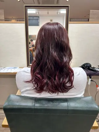 セミロング カラー Minaliss hair design所属・まつざき すずのヘアスタイル