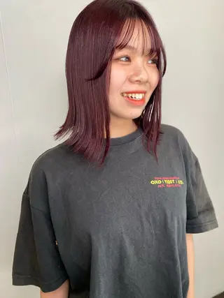 ミディアム カラー land所属・透明感カラー/レイヤ ー🌙Honokaのヘアスタイル