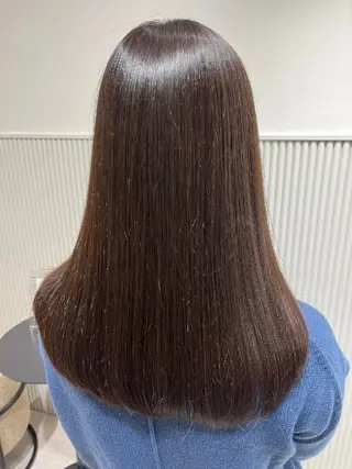 セミロング 縮毛矯正/髪質改善/ クロサカ ユウナのヘアスタイル