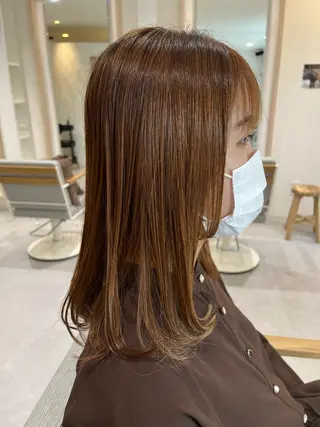 ミディアム rivegauche yasuokaのヘアスタイル
