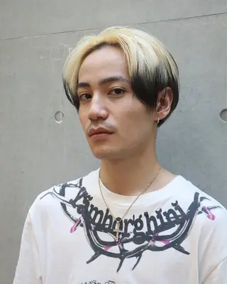 カラー メンズ レイヤーカット /ハイトーンchaoのヘアスタイル