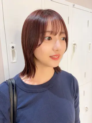 ミディアム カラー パーマ ヘアアレンジ メンズ キッズ 横浜Bob美容師🤎 ERINAのヘアスタイル