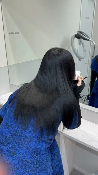 ロング パーマ、髪質改善 菊地美月のヘアスタイル