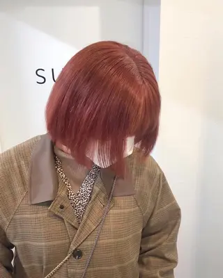 ショート カラー sunc所属・梅田l大人韓国ヘア レイヤー×艶カラーのヘアスタイル