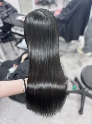 ロング 韓国風暗髪ヘア🤍 🫧MIREIのヘアスタイル