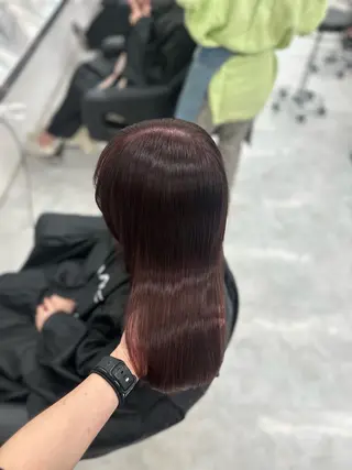 カラー 透ける透明感カラー 🤍anju🎀のヘアスタイル