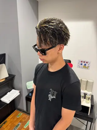 カラー メンズ 大名/透明感カラー/ 中明度カラー/徹平のヘアスタイル