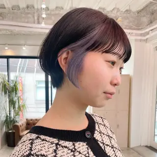 カラー ハイトーン艶カラー 💎あやめ🎀のヘアスタイル