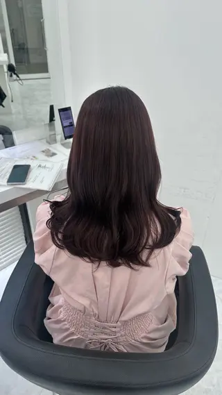 セミロング カラー ガーリーstyle ❤︎misaki🏹のヘアスタイル