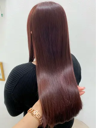 ロング カラー はなび/マツエク /暖色/ブリーチのヘアスタイル
