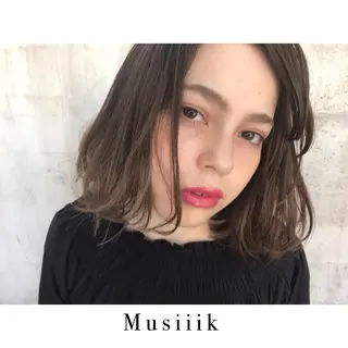 ミディアム パーマ Musiiik hairのヘアスタイル
