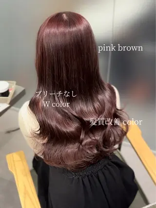 ロング カラー aoi/暖色カラー/ プツッとボブ🎀のヘアスタイル