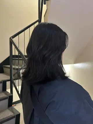 セミロング カラー ヘアアレンジ ☕️結【suii.】 ボブ/ヘアセット☕️のヘアスタイル