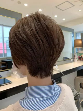 ショート カラー 小田切 栄司のヘアスタイル