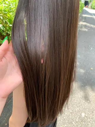 ロング ヘアアレンジ 髪質改善/縮毛矯正 艶カラー/珠聡のヘアスタイル