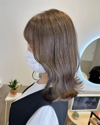 ミディアム 平尾 拓也のヘアスタイル