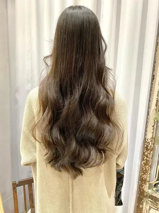 ロング カラー ヘアアレンジ 店長/mao/ 前髪/顔周りカットのヘアスタイル