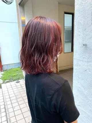 カラー ブリーチカラー よねだまことのヘアスタイル