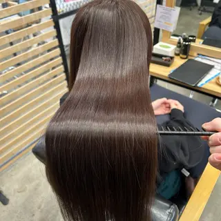 ロング パーマ みやたゆうき 髪質改善講師のヘアスタイル