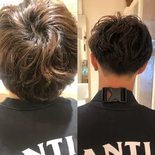 カラー メンズ 大久保 優香のヘアスタイル