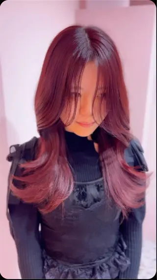 ロング カラー 門岡 昌輝のヘアスタイル