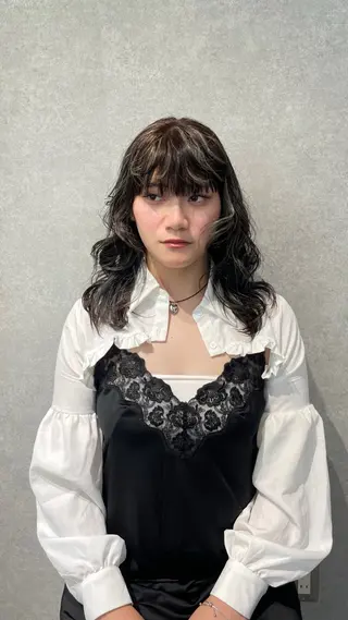 セミロング Daisy🎀透け感 カラー🎀JUNAのヘアスタイル