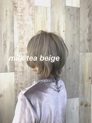 ショート カラー 池袋/透明感カラー 🎀Yuri🎀のヘアスタイル