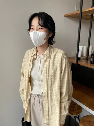 ショート パーマ 髙橋奈緒子 ⭐︎newi京橋のヘアスタイル