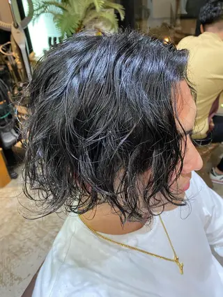 ショート パーマ メンズ esu心斎橋所属・esu☀️勇美☀️ 髪質改善ストレートのヘアスタイル