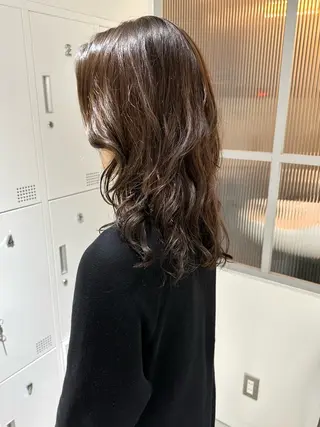 ミディアム パーマ 銀座No.1髪質改善 縮毛矯正/本木のヘアスタイル