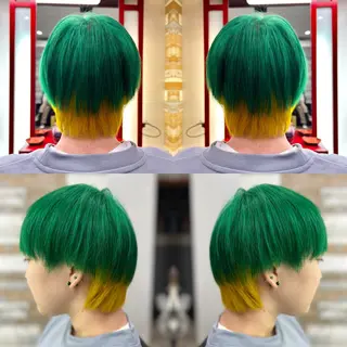 ショート カラー "PEPPU "所属・🌈推し色派手髪 ハイトーンShinのヘアスタイル