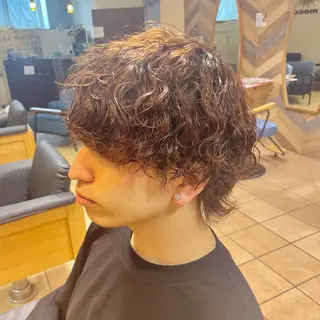 パーマ メンズ すげ さやかのヘアスタイル