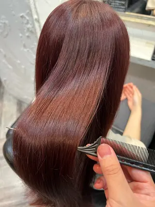 ロング カラー 若泉 瀬菜のヘアスタイル