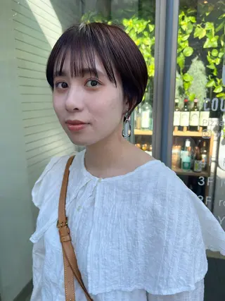 ショート カラー 小池 楓のヘアスタイル