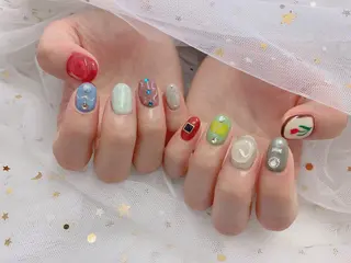 ネイル MiKi Nai池袋 長さだし得意のネイルデザイン