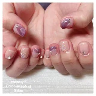 ショート ネイル 👑enen style👑のネイルデザイン