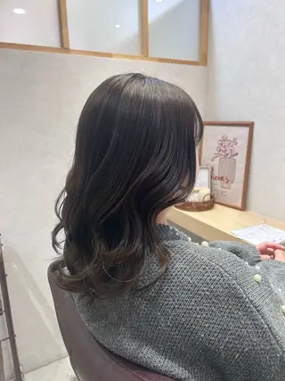 セミロング maoお洒落ヘア bob/艶カラーのヘアスタイル