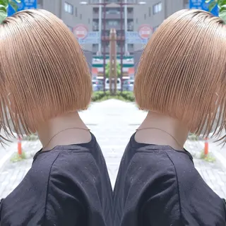 ミディアム カラー ヘアアレンジ 竹内啓太 ボブのヘアスタイル