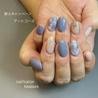 ネイル 京都市右京区太秦ネイルサロン『toujours-ﾄｩｼﾞﾕ-ﾙ』所属・ネイルサロン トゥジュールのネイルデザイン