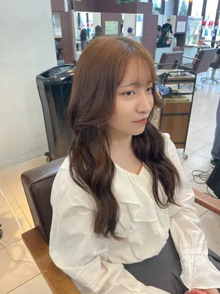 ロング HIKARI🐈‍⬛ レイヤー×デザインのヘアスタイル