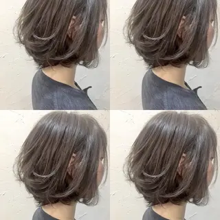 ショート カラー F． 梅田/ボブ/パーマのヘアスタイル