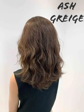 セミロング カラー 縮毛矯正/髪質改善 /韓国風　山川春輝のヘアスタイル