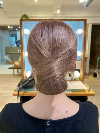 セミロング ヘアアレンジ 金谷 美幸のヘアスタイル