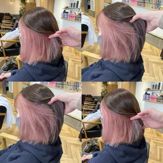 ミディアム カラー 艶カラー/韓国顔周り 🎀mamiのヘアスタイル