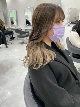 セミロング 韓国カット/ パーマ/KOTAのヘアスタイル