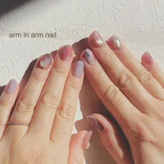 ネイル arm in arm ︎✿Yamamotoのマツエク・マツパデザイン